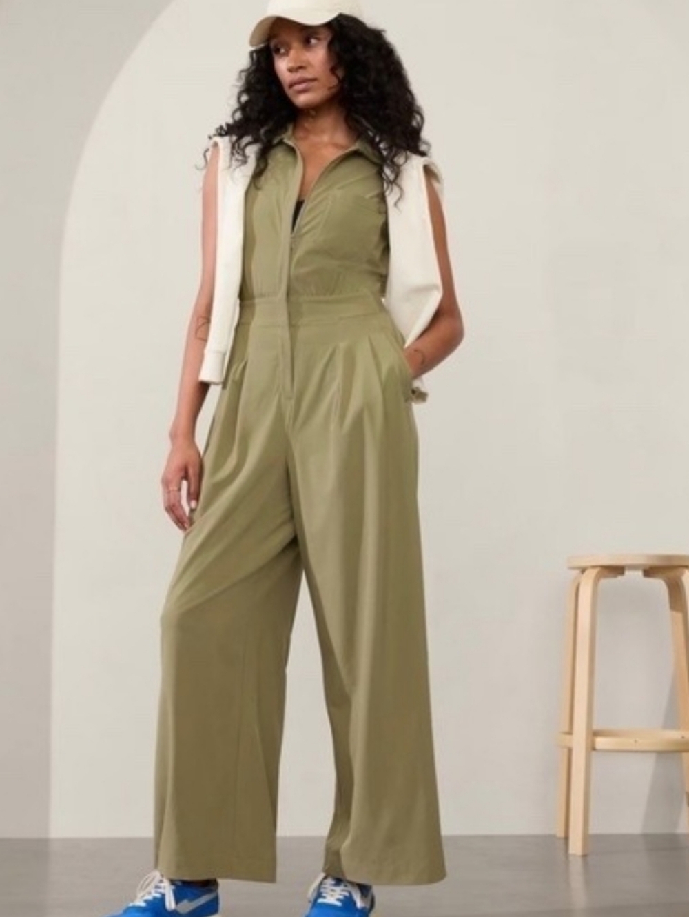 Athleta Brooklyn Heights Wide Leg Jumpsuit Size 2